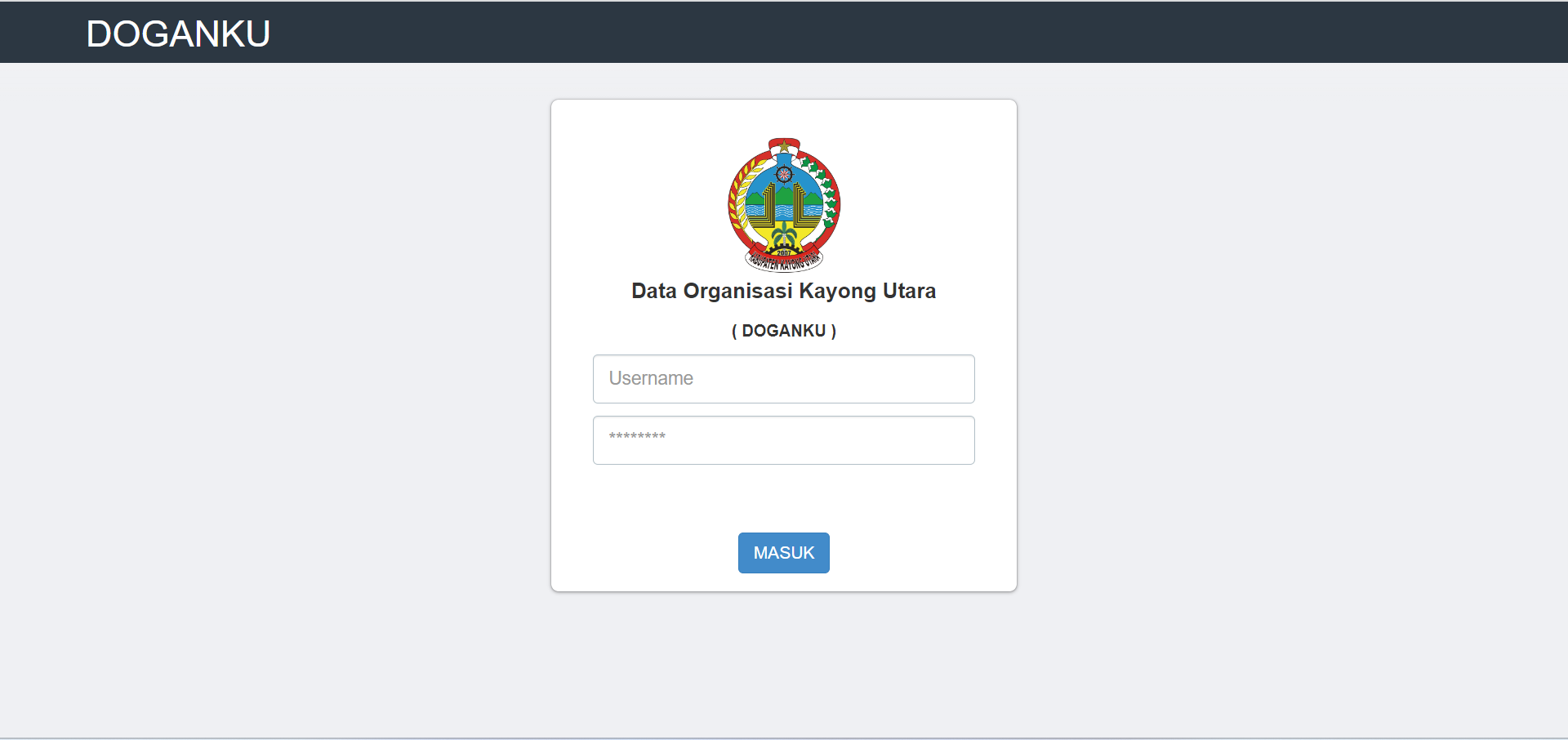 Data Organisasi Kayong Utara (DoganKU)
